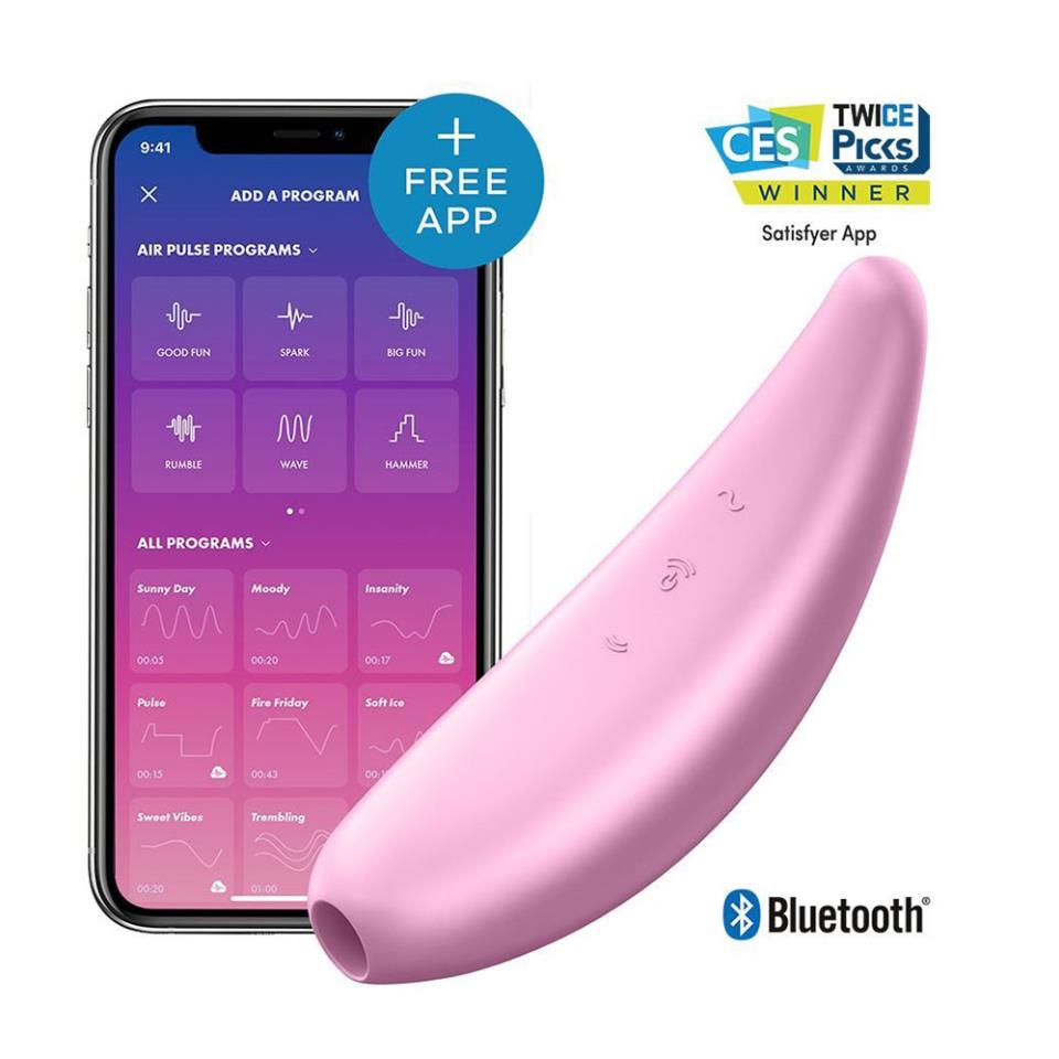 Satisfyer App Enabled Curvy 3 Plus Clitoral Massager Pink