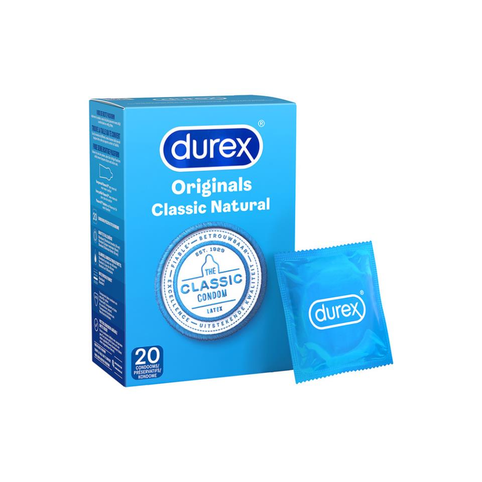 Durex Originals Classic Natural Condoms 20 Pack