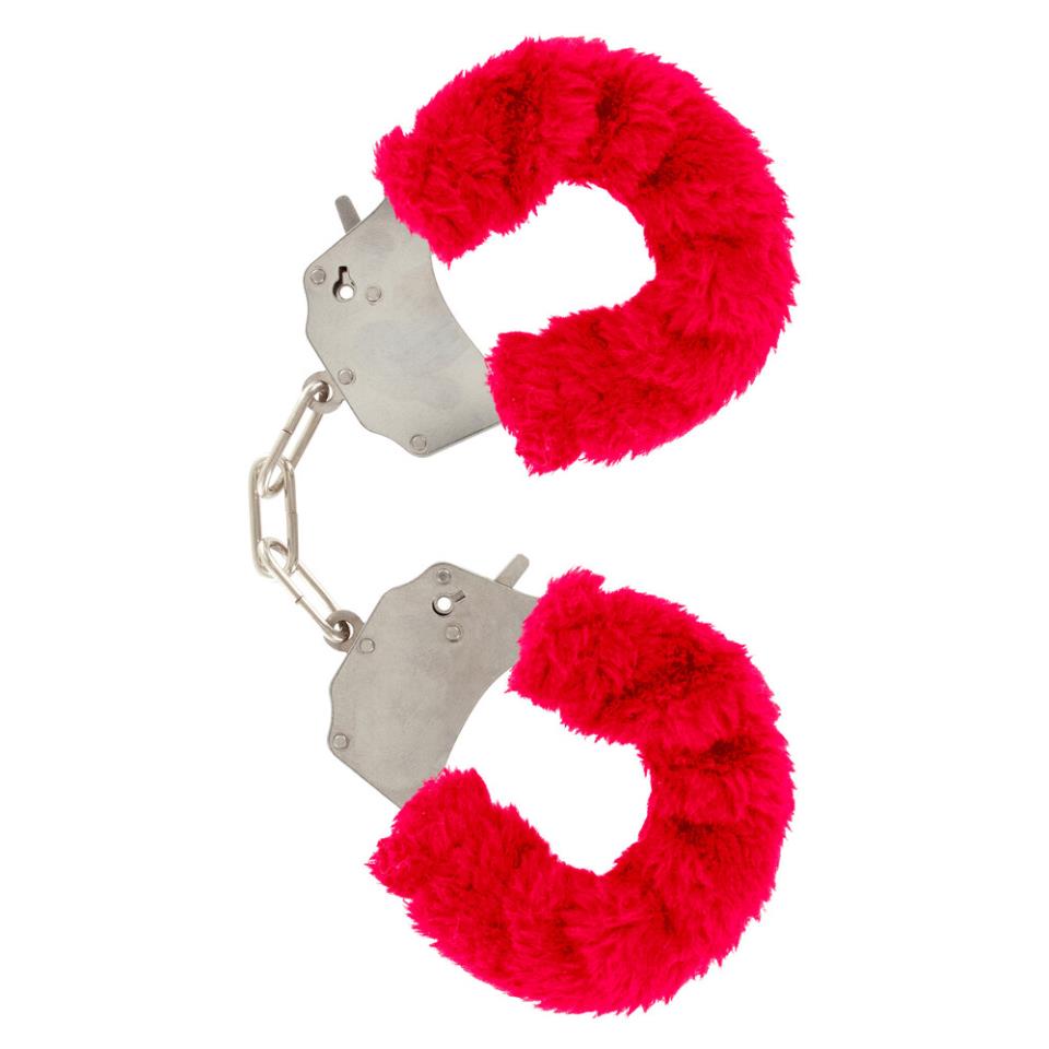 ToyJoy Furry Fun Wrist Cuffs Red