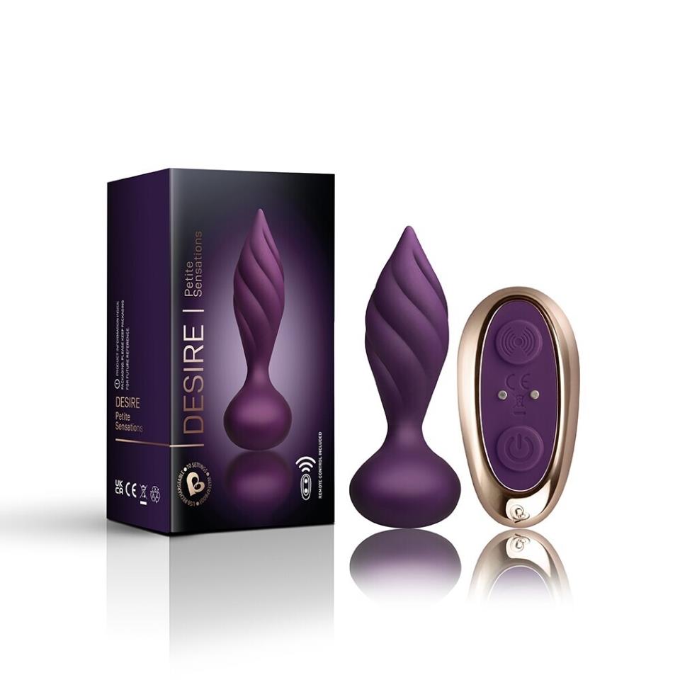 Rocks Off Petite Sensations Desire Butt Plug Purple