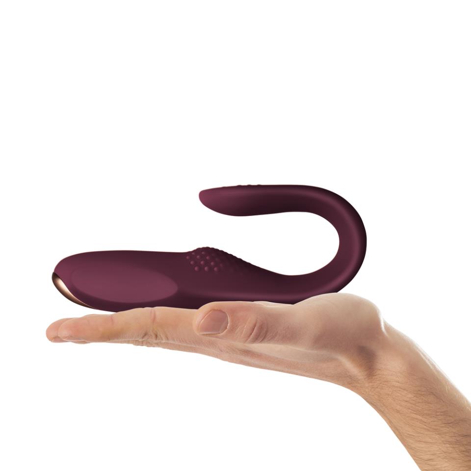 Rocks Off Two Vibe Burgundy Ultimate Flexible Pleasure Vibe