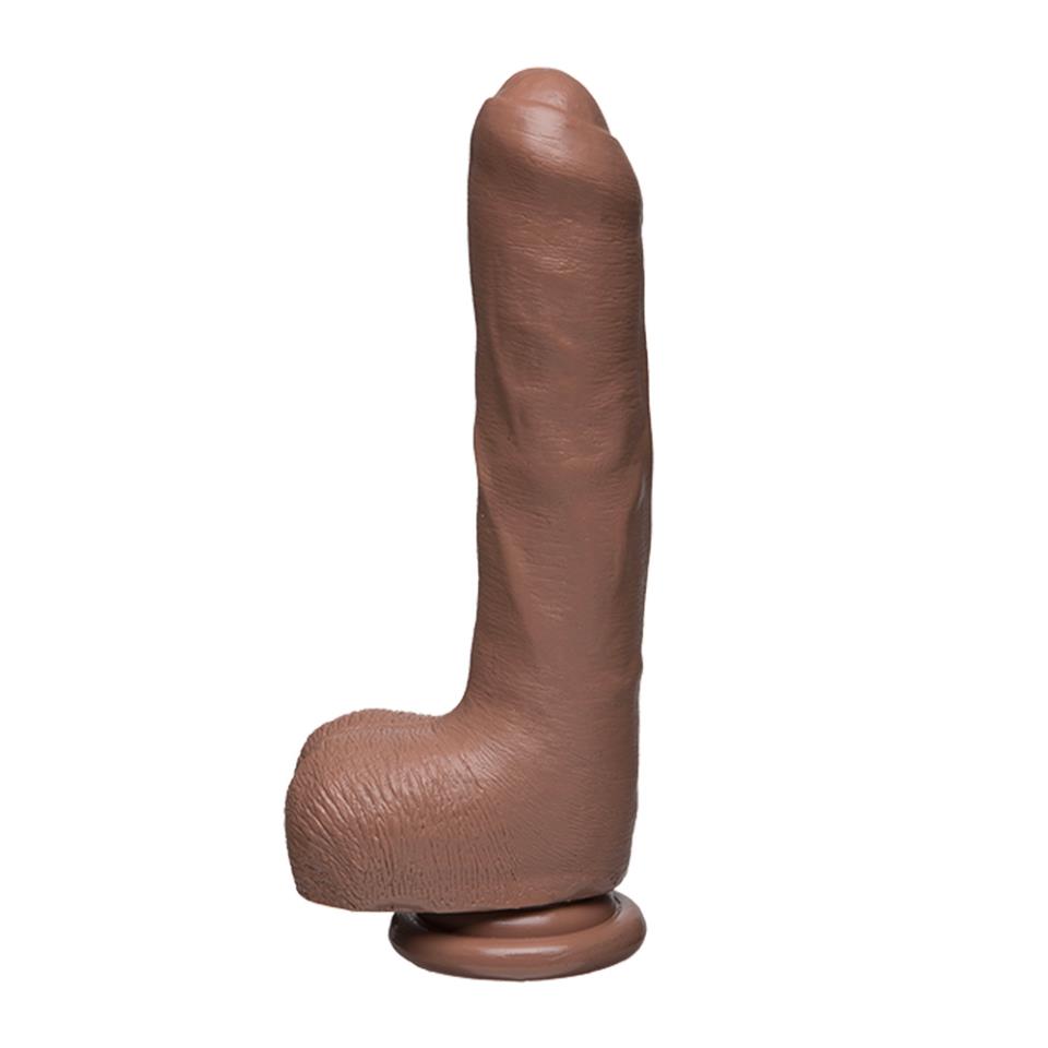 The D  Uncut D 9 Inch Caramel Dildo With Balls