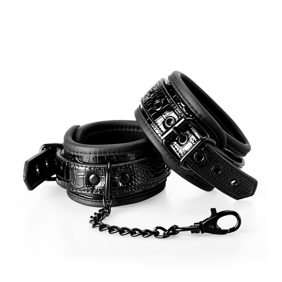 Blaze Luxury Fetish Hand Cuffs Black