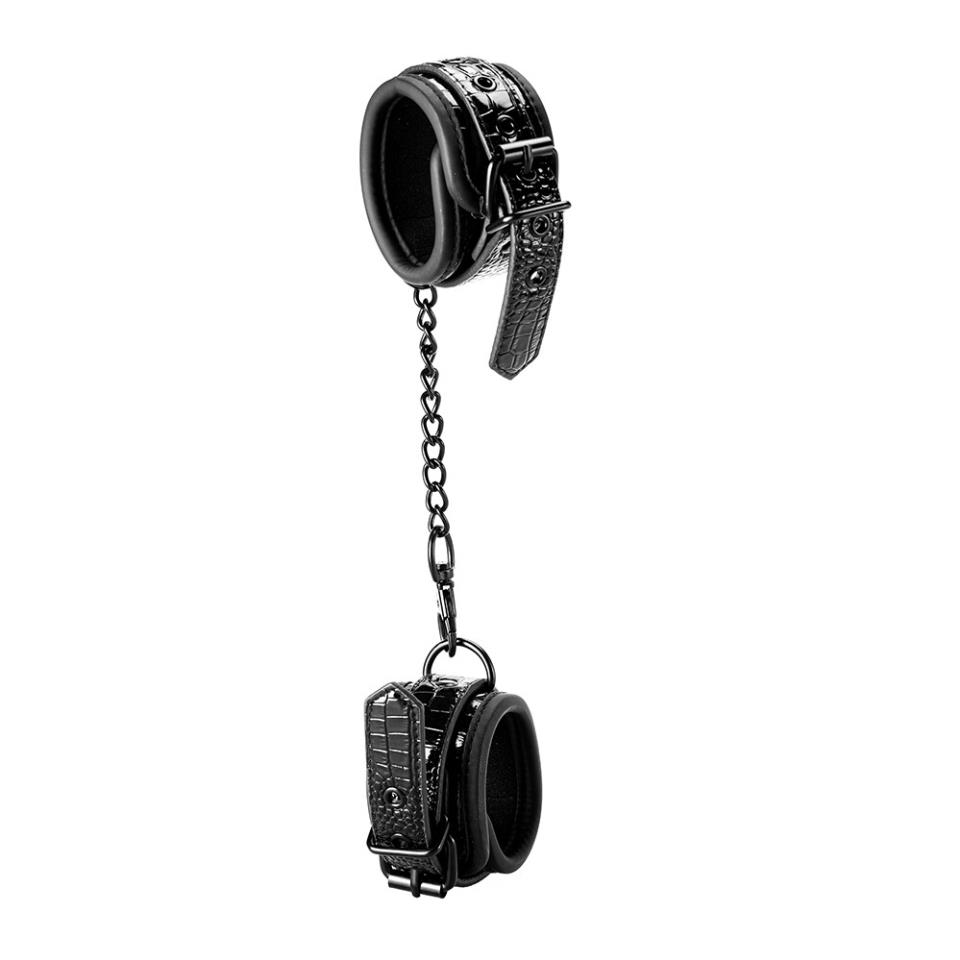 Blaze Luxury Fetish Hand Cuffs Black