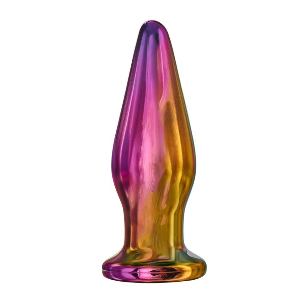 Glamour Glass Remote Control Tapered Butt Plug