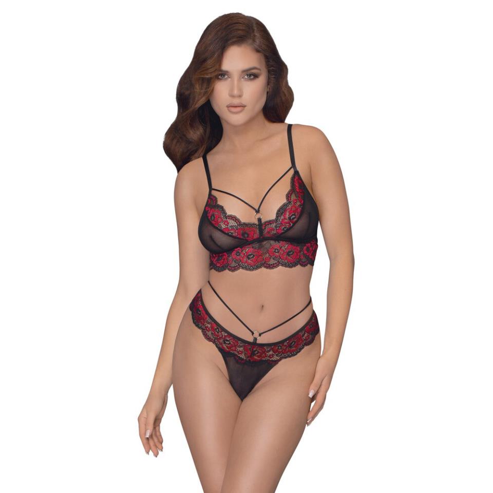 Cottelli Matching Lace Bra And String