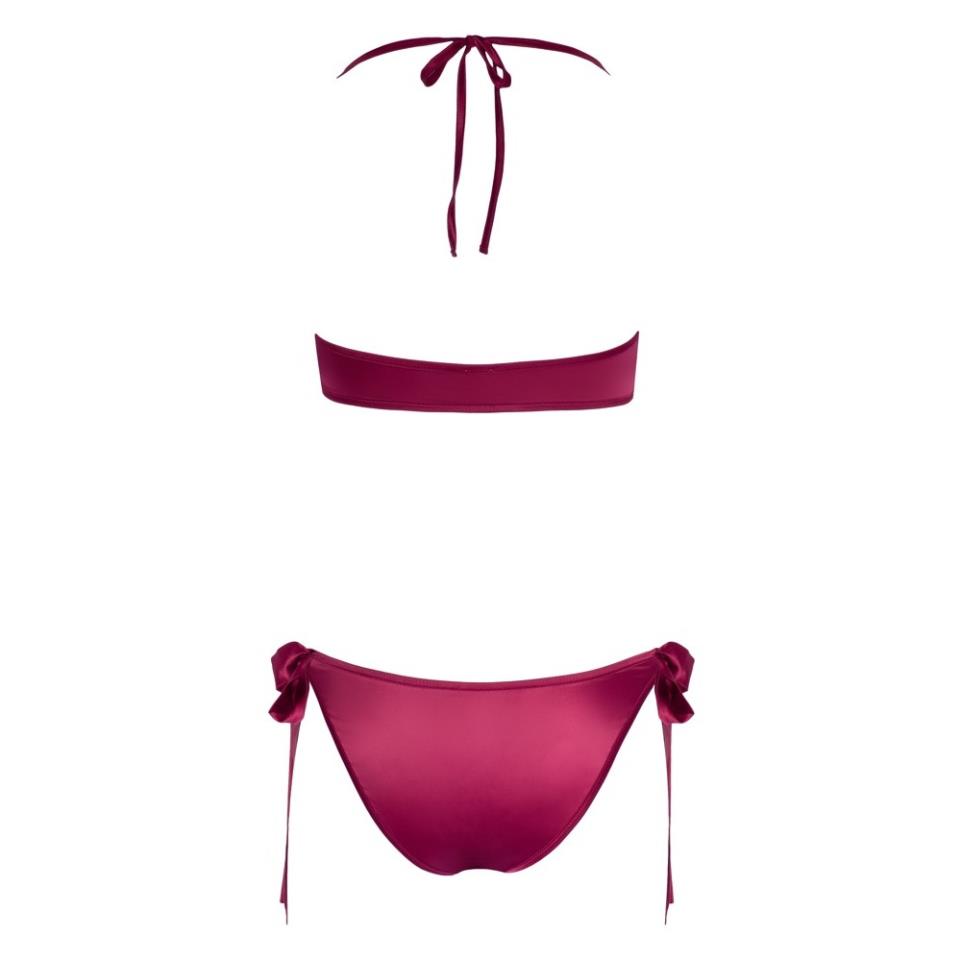 Cottelli Tie Up Bra And Briefs Set Red