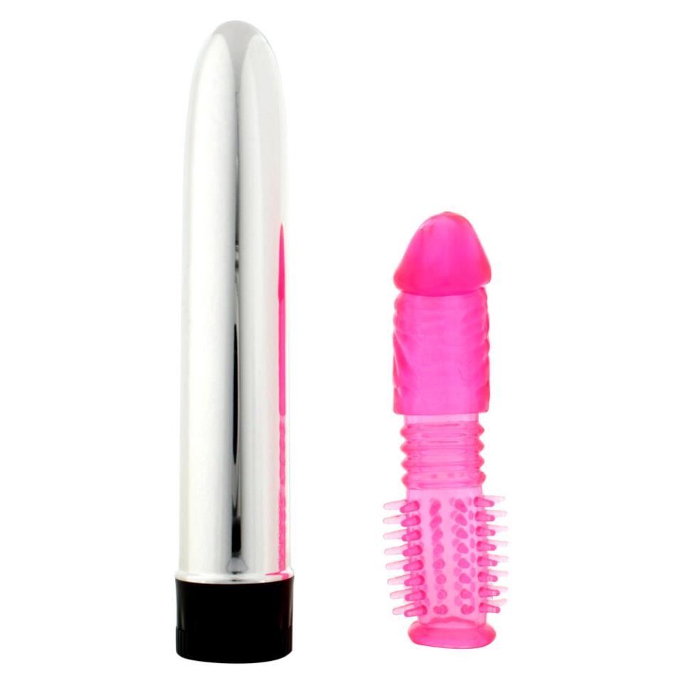 Twinz Vibrator And Sleeve Kit