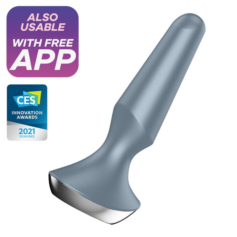 Satisfyer Butt Plug Ilicious 2 App Ice Blue