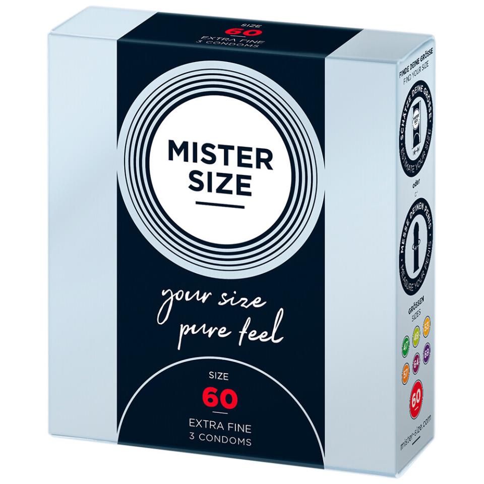 Mister Size 60mm Your Size Pure Feel Condoms 3 Pack