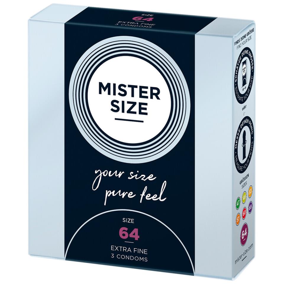 Mister Size 64mm Your Size Pure Feel Condoms 3 Pack