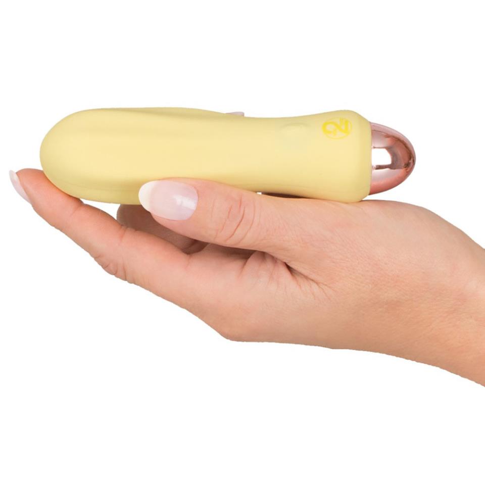 Cuties Silk Touch Rechargeable Mini Vibrator Yellow