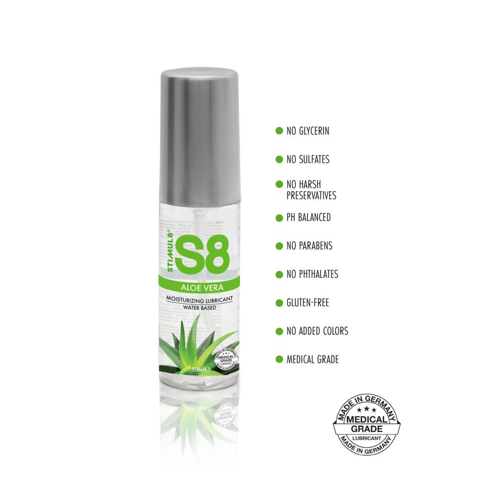 S8 Water Based Aloe Vera Lube 50ml