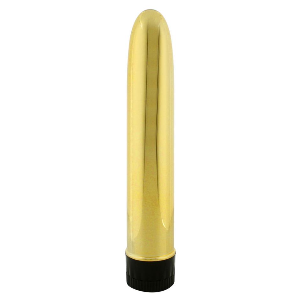 Slimline Smooth Multi Speed Vibrator Gold