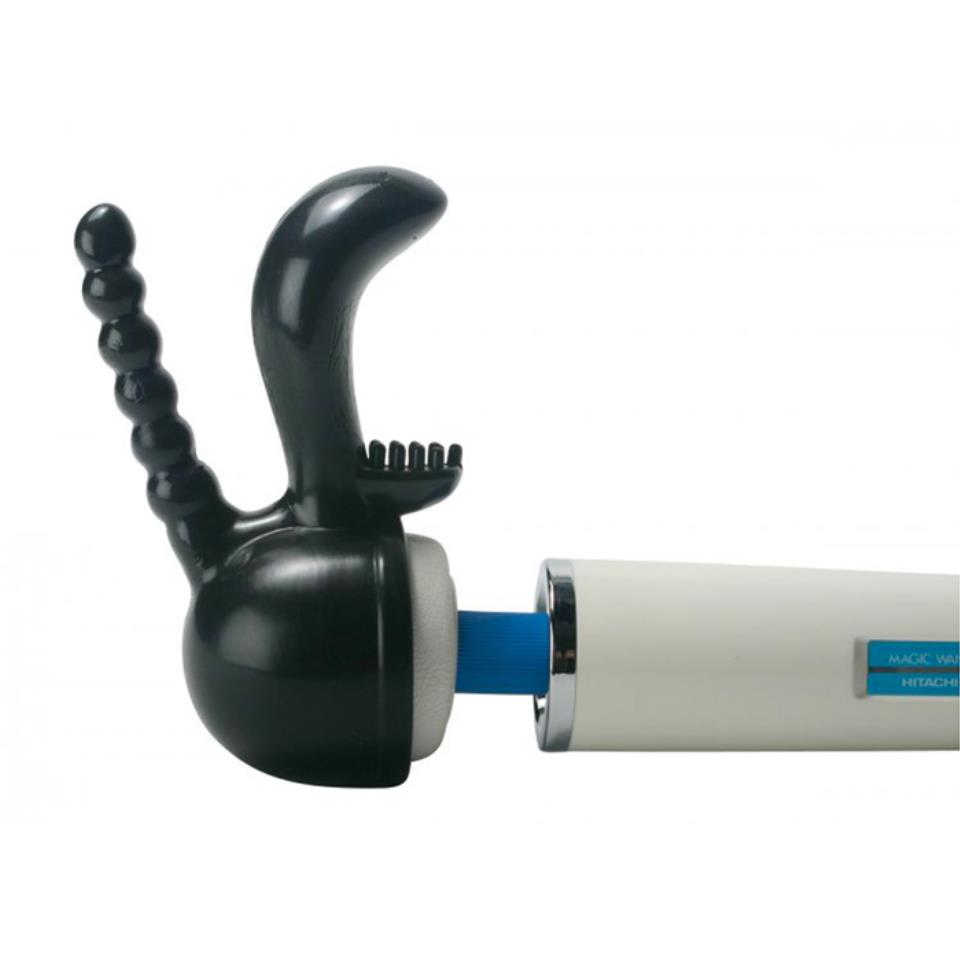 XR Triple Pleaser Wand Attachment Black