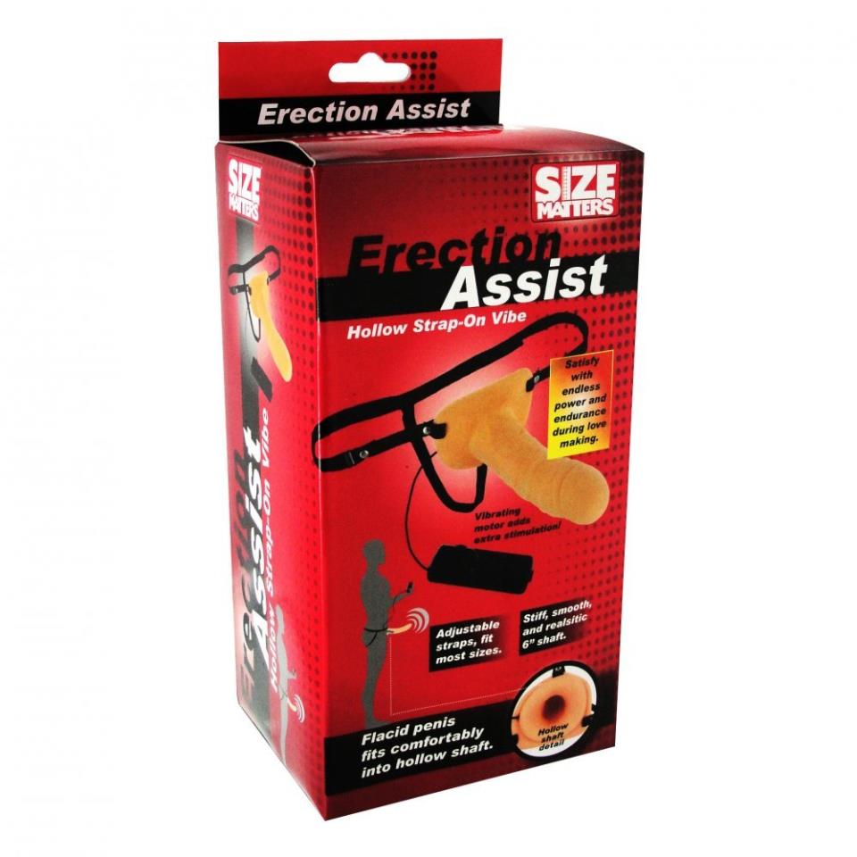 Size Matters Erection Assist Vibrating Hollow Strap On