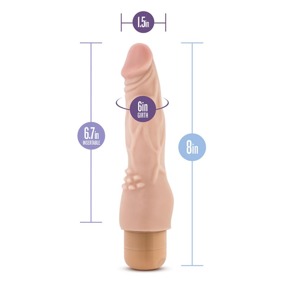 Dr. Skin Cock Vibe Vibrating Cock 8 Inches