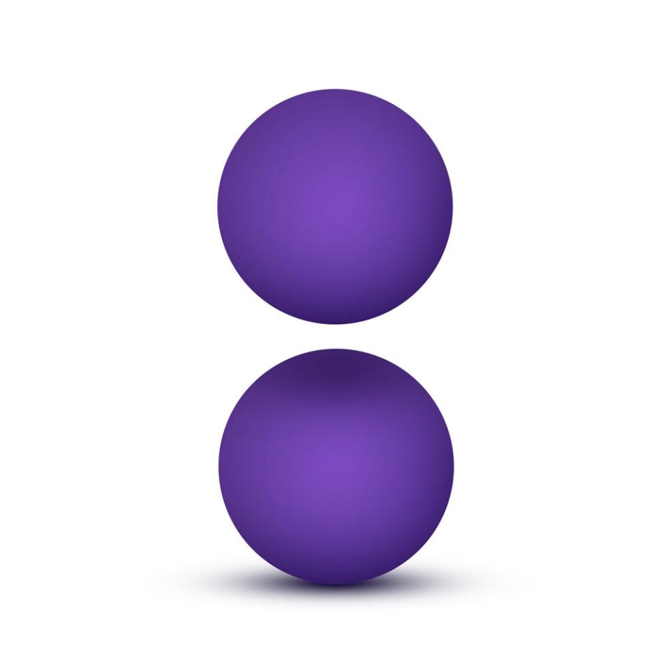 Luxe Purple Double O Kegel Balls Weighted 0.8 Ounce