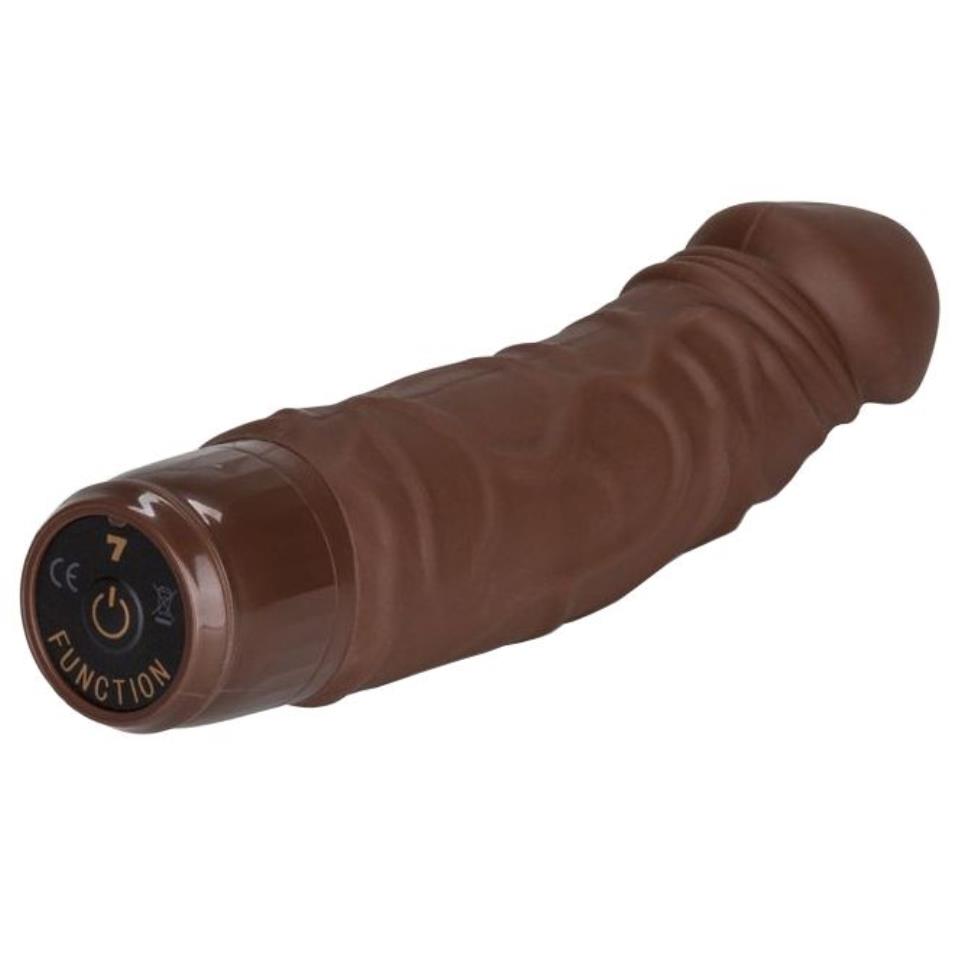 Stud Silicone Woody Flesh Brown Vibrator