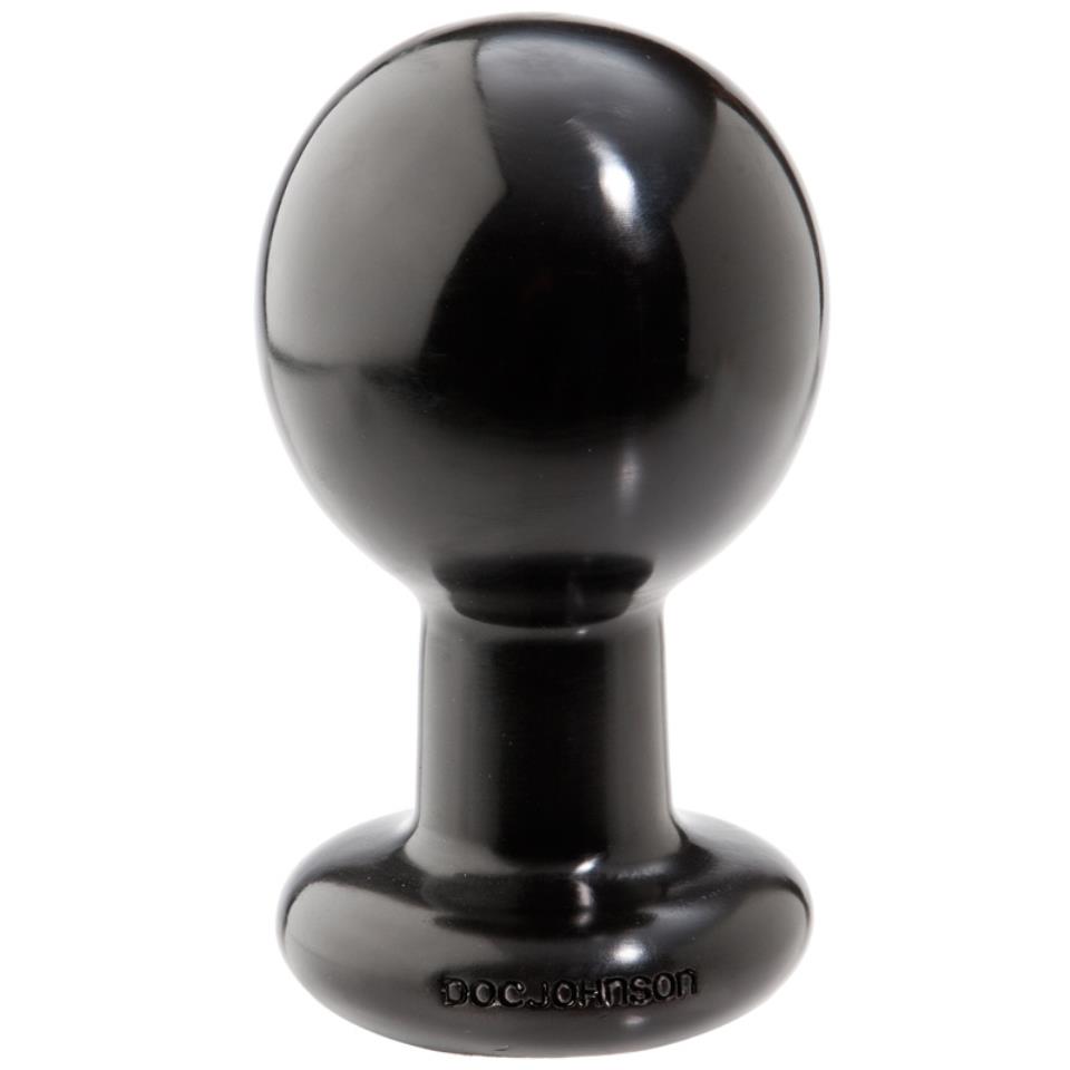 Round Large Black Butt Plug