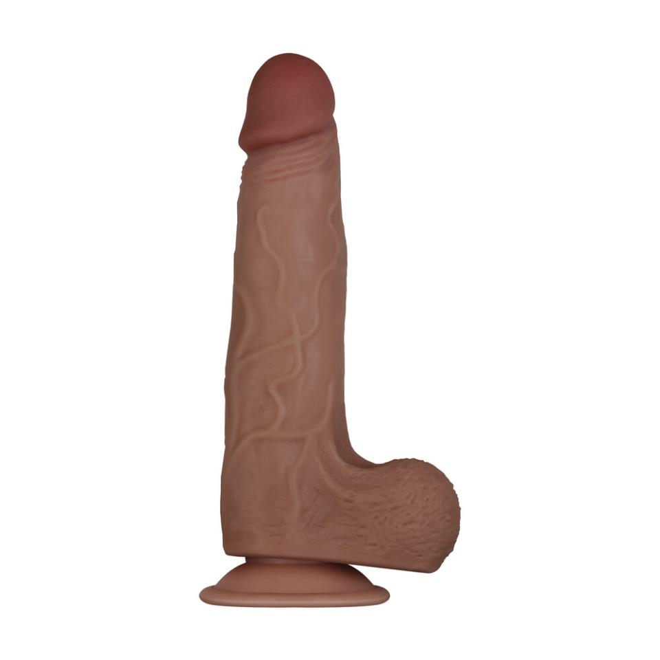 Evolved Real Flex Skin Poseable  Inch Dildo Flesh Brown