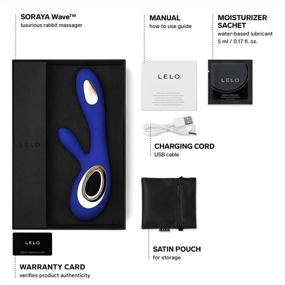 Lelo Soraya Wave Midnight Blue Dual Rechargeable Vibrator