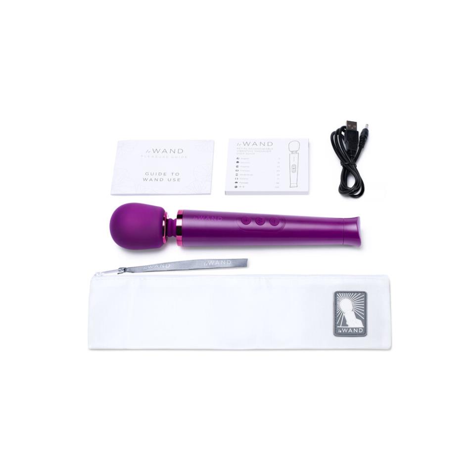 Le Wand Petite Rechargeable Vibrating Massager Dark Cherry