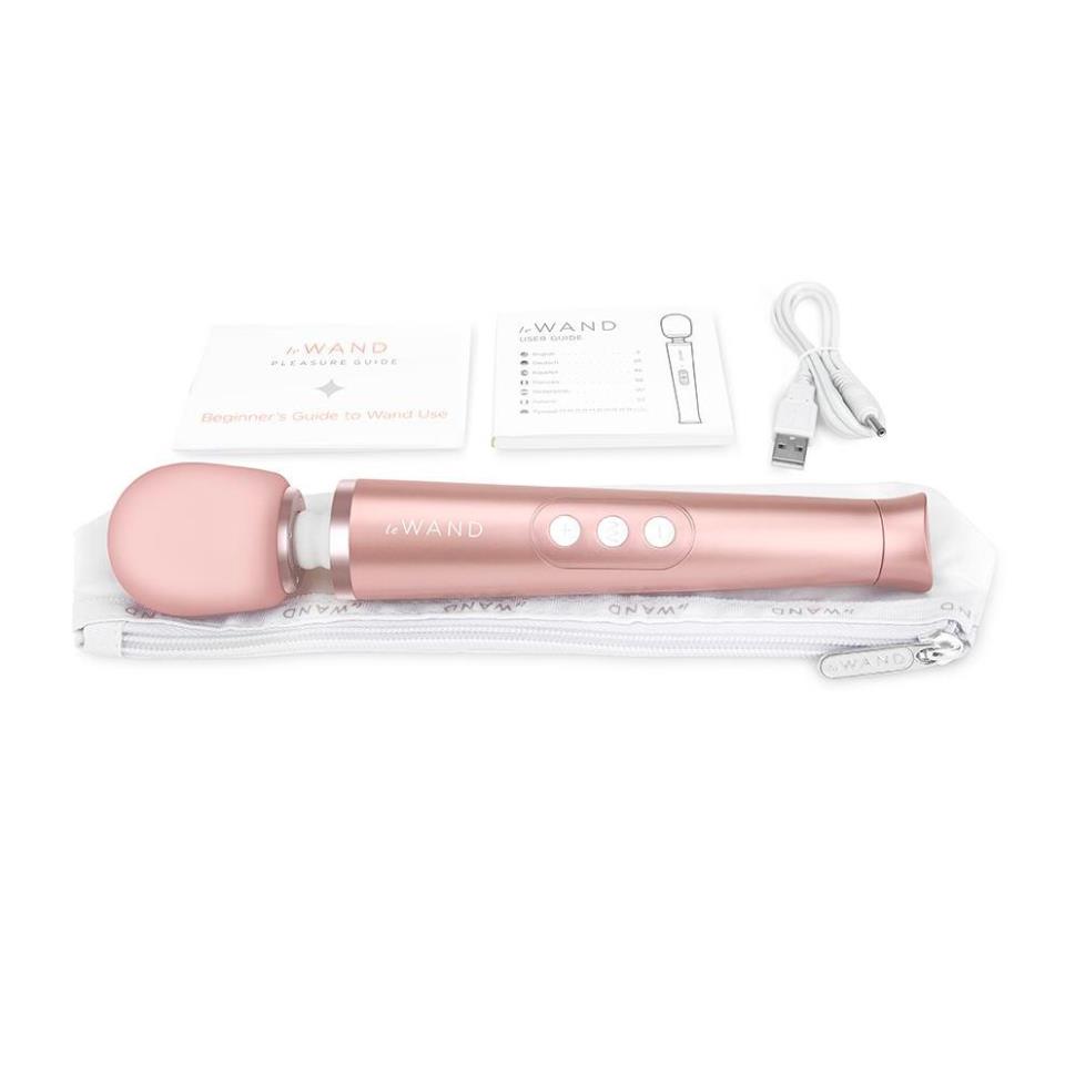 Le Wand Petite Gold Travel Rechargeable Wand