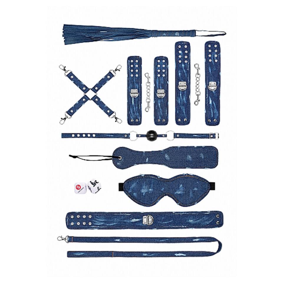 Ouch Tough Denim Style Bondage Kit