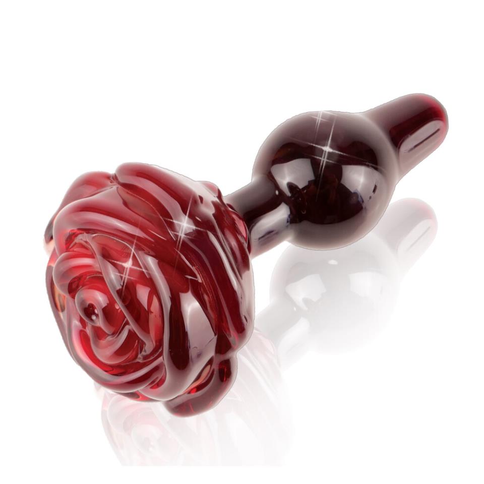 Icicles No. 76 Glass Rose Butt Plug