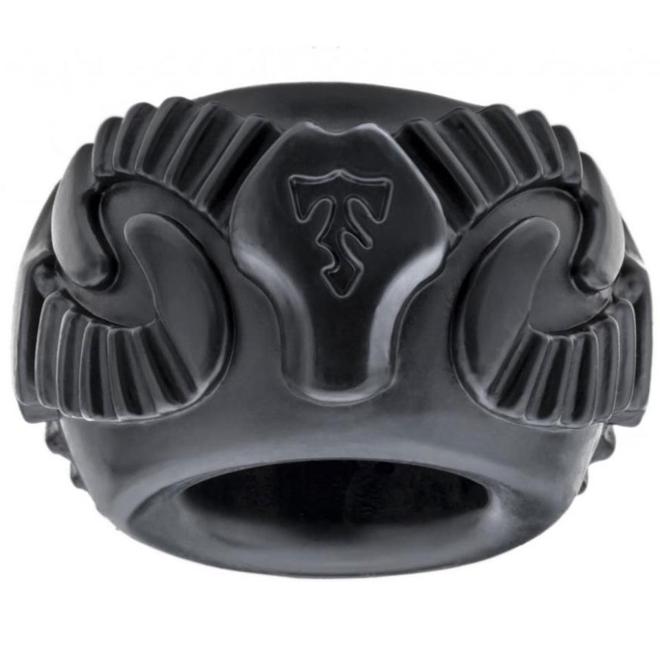 Perfect Fit Tribal Son Ram Ring Black