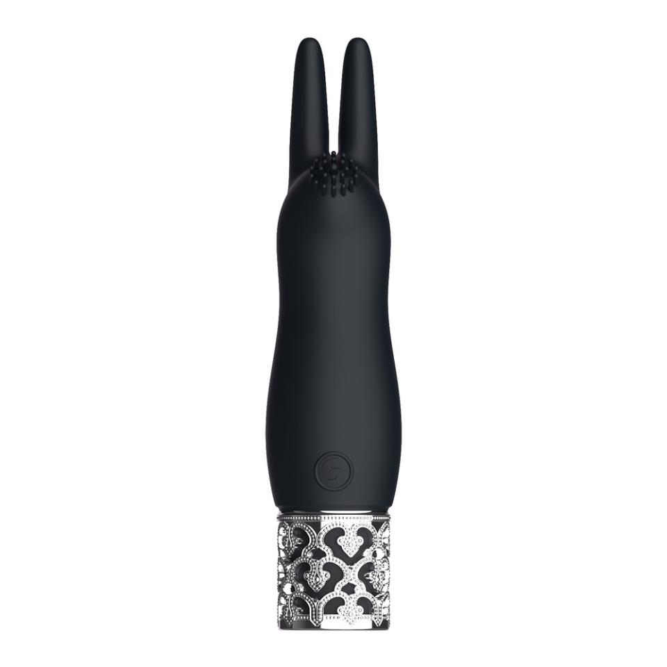 Royal Gems Elegance Rechargeable Silicone Bullet Black