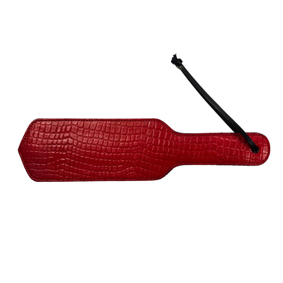 Rouge Garments Leather Croc Print Paddle