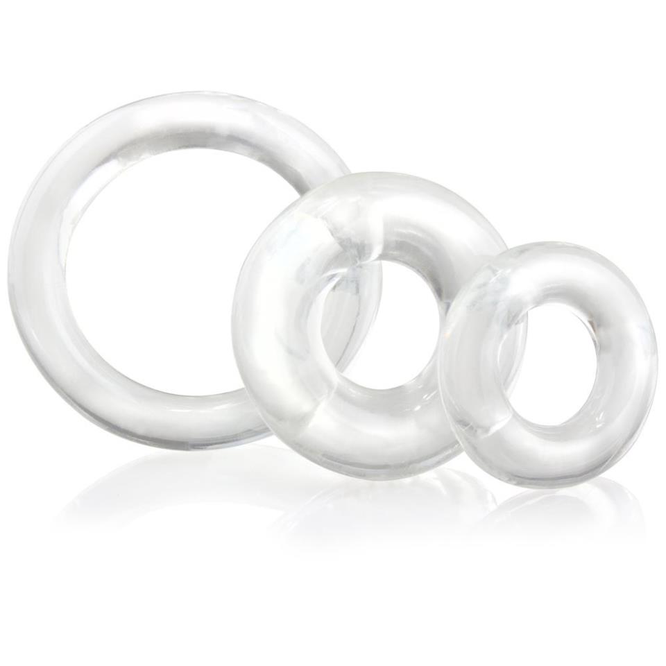 Screaming O Ring O x 3 Clear Cockrings