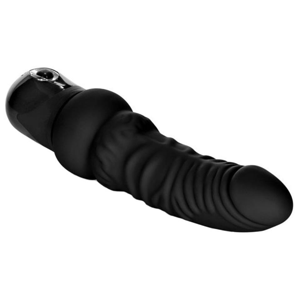 Bendie Power Stud Curvy Vibrator Waterproof Black 6.75 Inch