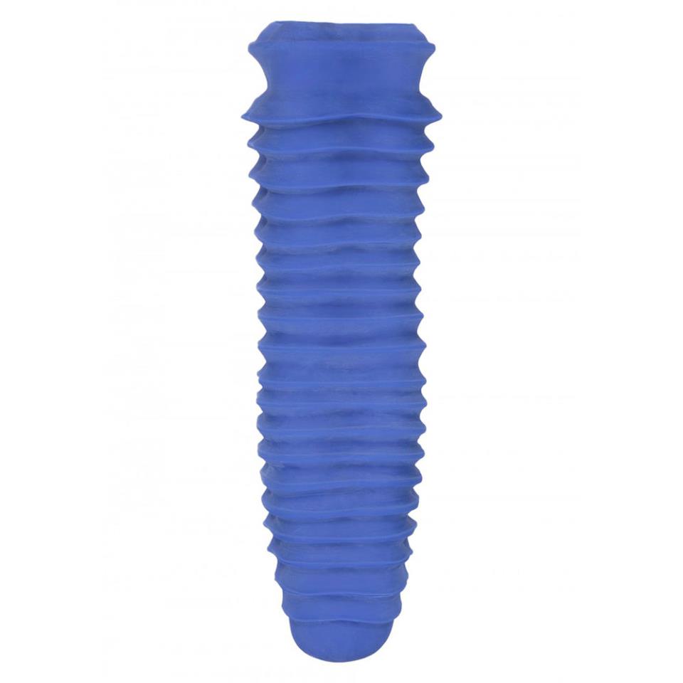 Apollo Stroker Closed End Textured Masturbator Blue