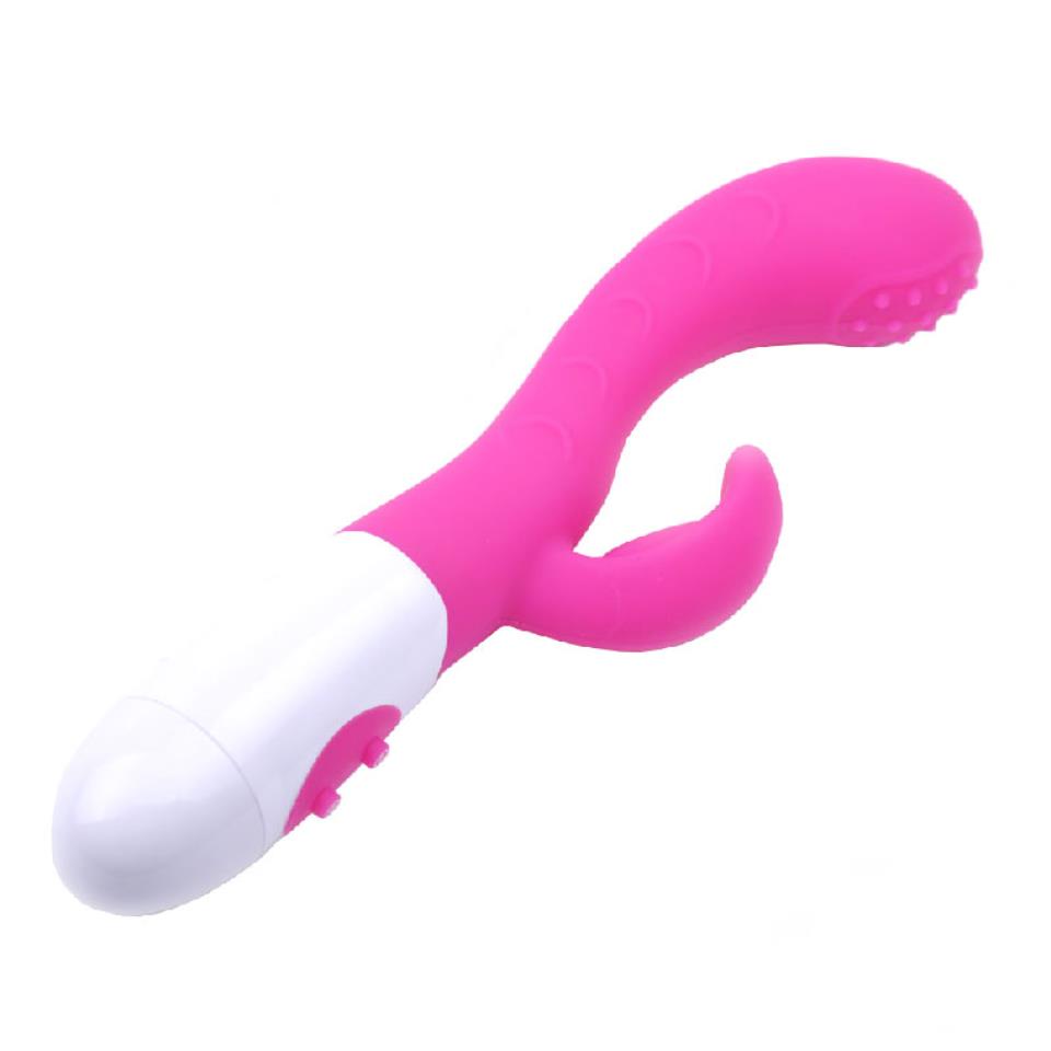 Silicone Dual Motors GSpot Vibrator Pink