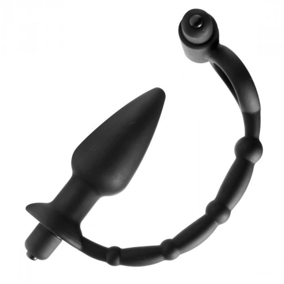 Master Series Viaticus Dual Cock Ring And Anal Plug Vibrator