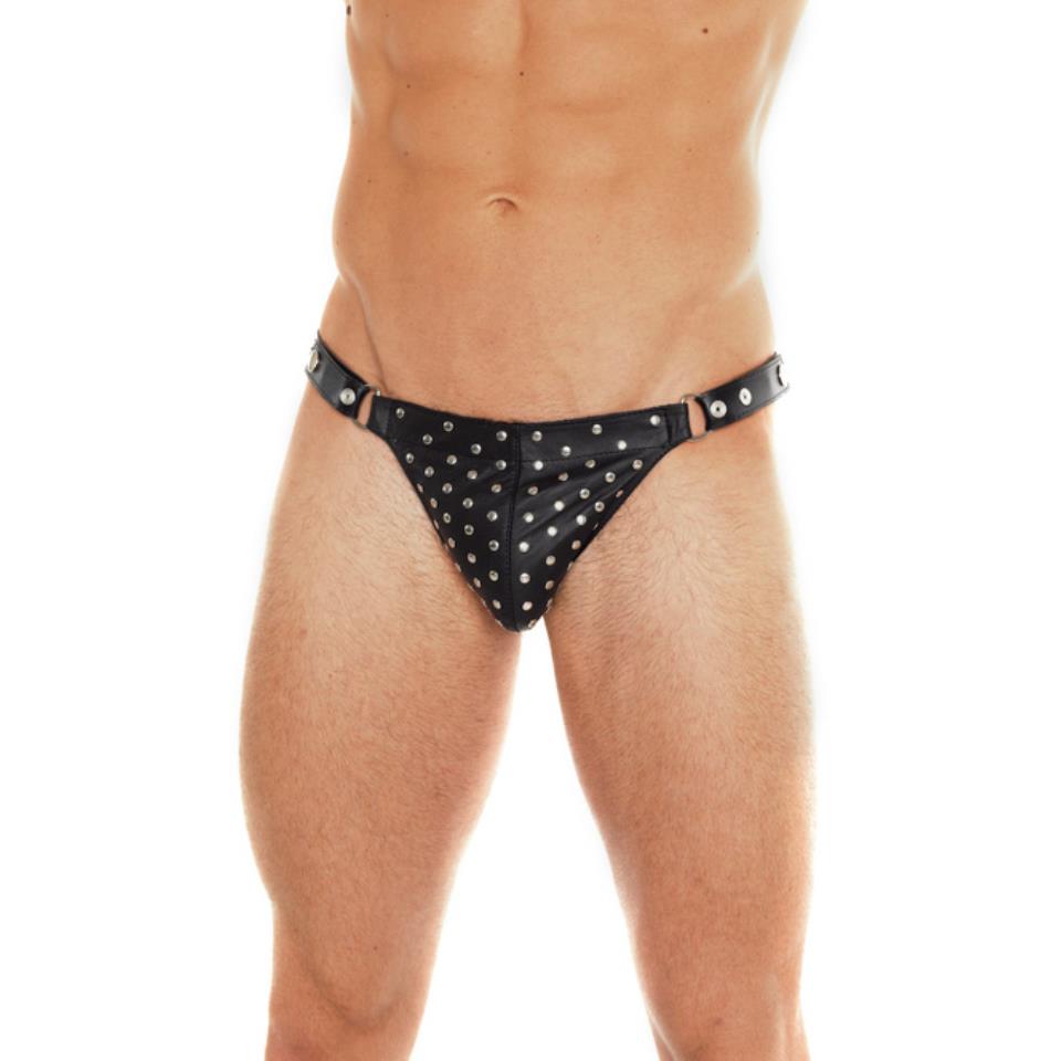 Leather Studded Brief